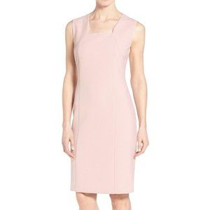 Hugo Boss Diopena Sheath Dress and Jacket Set in Pale Pink
